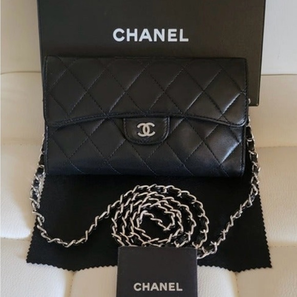 Chanel quilted matelasse large WOC - Picture 1 of 9